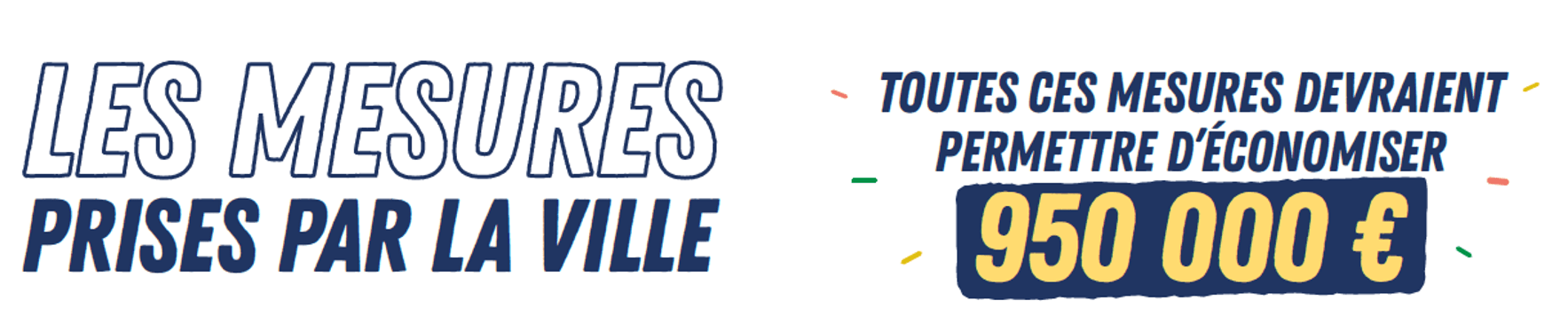 Les mesures prises par la Ville TITRE
